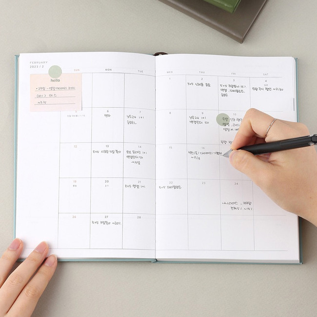 Monthly plan - 2023 Simple Small Dated Weekly Planner Diary