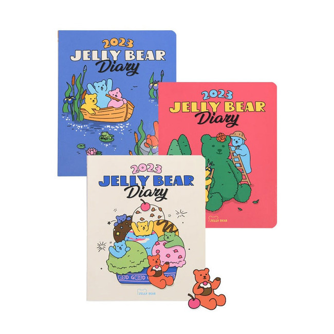 2023 Jelly Bear Dated Weekly Diary Planner