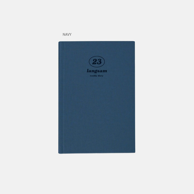 Navy - Buyme 2023 Langsam Dated Weekly Diary Planner