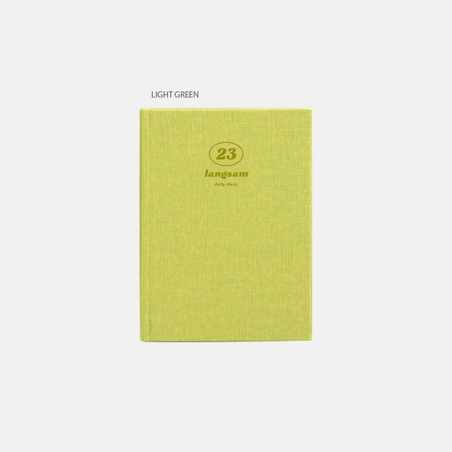 Light Green - Buyme 2023 Langsam Dated Daily Diary Planner