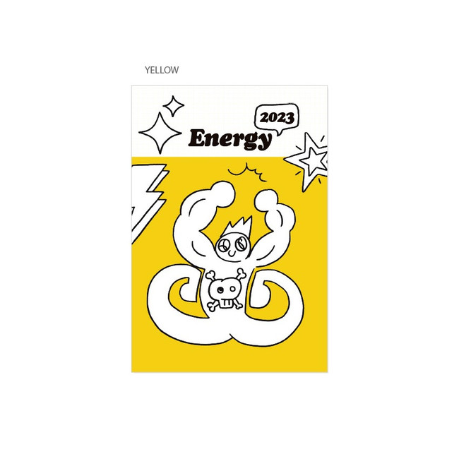 Yellow - 2023 Energy Hardcover Dated Weekly Diary