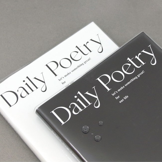 Clear PVC cover - Poetry B6 Dateless Weekly Diary Planner