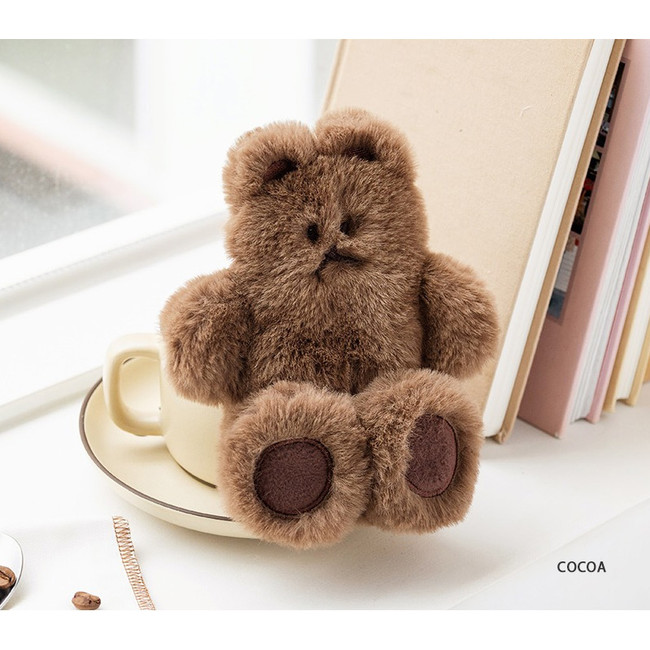 Cocoa - Donat Donat Fluffy Bear Zipper Pouch