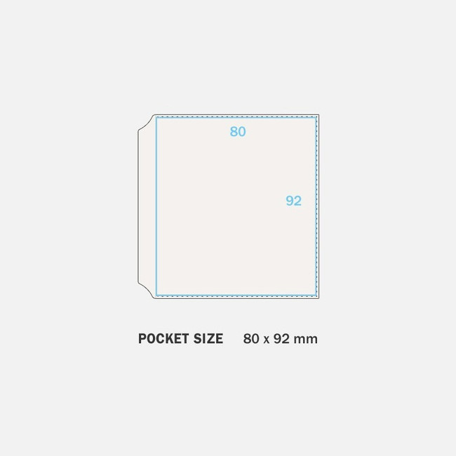Size of Archive Instax Square Slip in Pocket Photo Album
