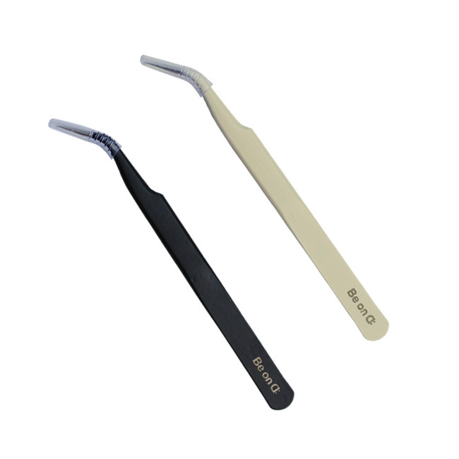 Stainless Steel Curved Tweezer For Stickers