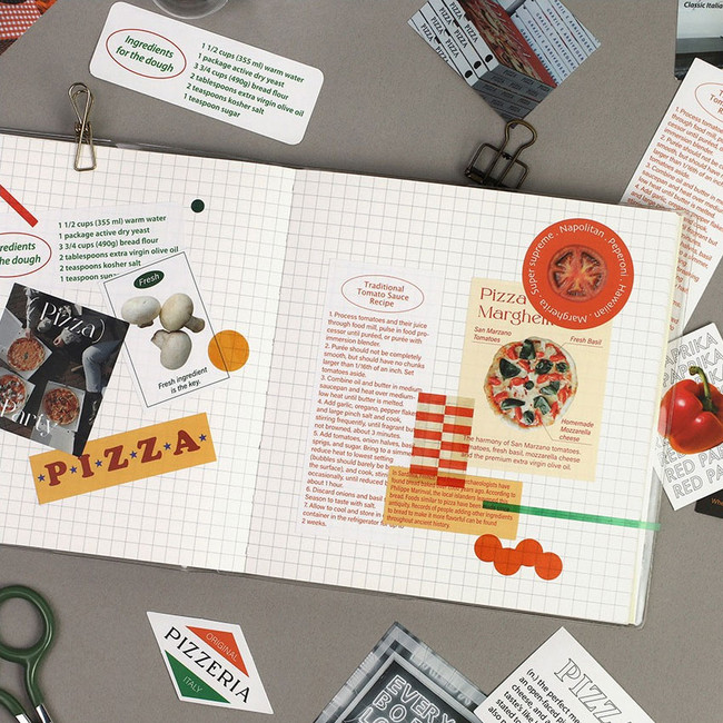 Example of use - Paperian Nice Mood Pizzeria Removable Sticker Pack