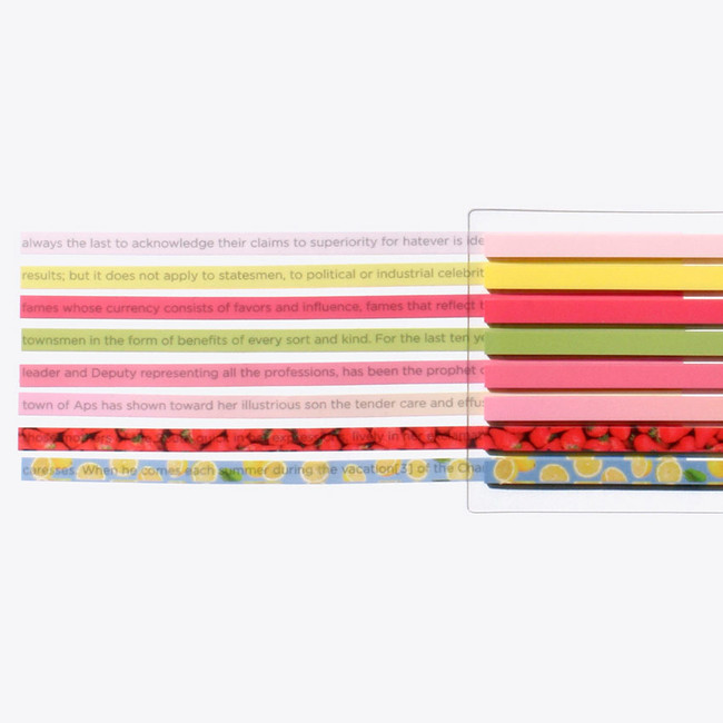 Lemon berry ade - After The Rain Long Index Highlighter Sticky Note Set