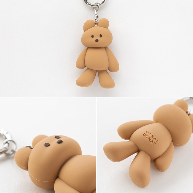 Detail of ROMANE DONATDONAT Cozy Bear Silicone Keyclip Holder