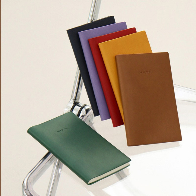 Indigo Official Slim PU Lined Notebook