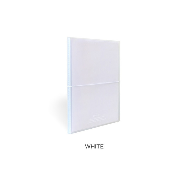 White - Indigo Storage A4 Clear File Folder Book