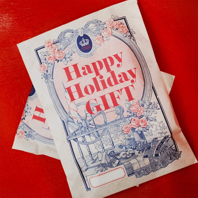 Happy Holiday Gift Envelope Paper Bag Set