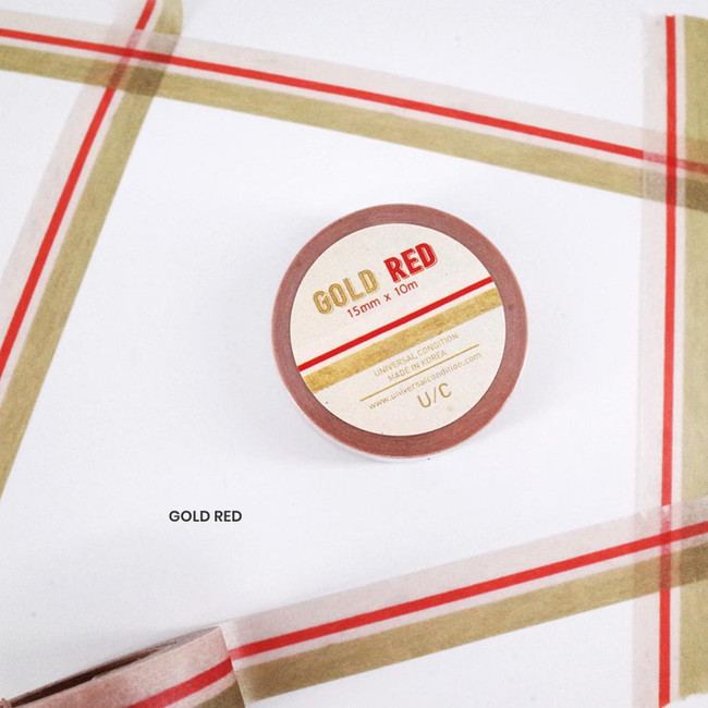 Gold red - Vintage line Paper Masking Tape