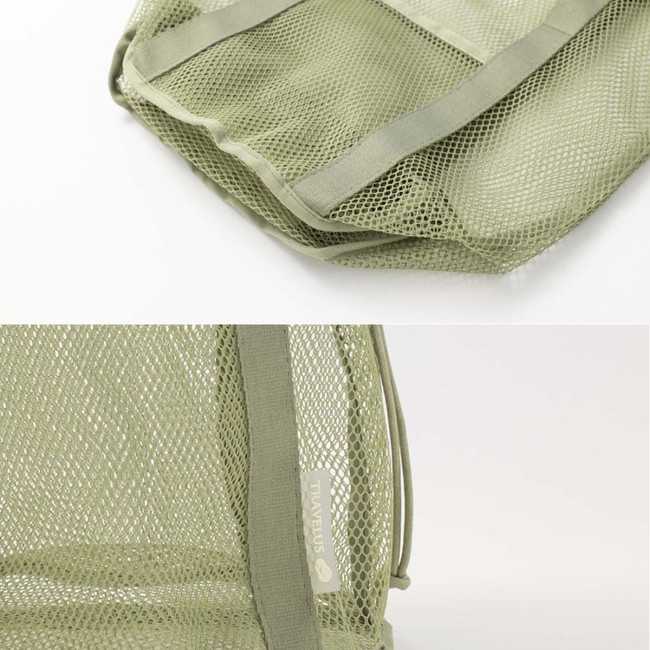 Detail of Lavender - Travel Mesh Drawstring Bucket Bag Tote Ver2