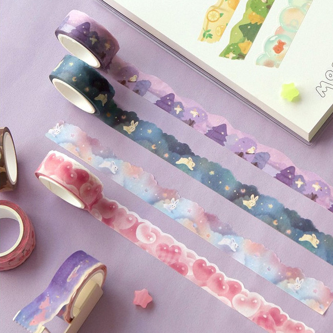 Cute illustration Die Cute Paper Masking Tape