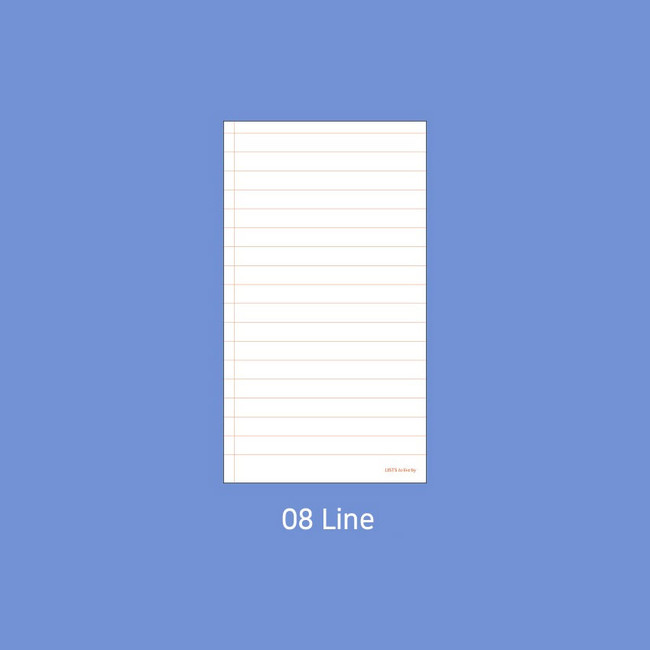 08 line - Paperian Lists to Live By Planning Checklist Memo Notepad