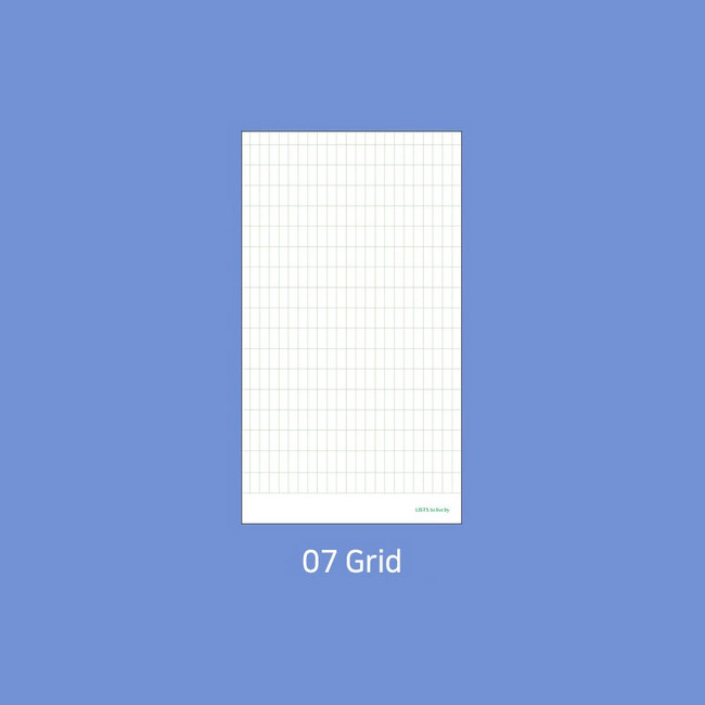 07 grid - Paperian Lists to Live By Planning Checklist Memo Notepad