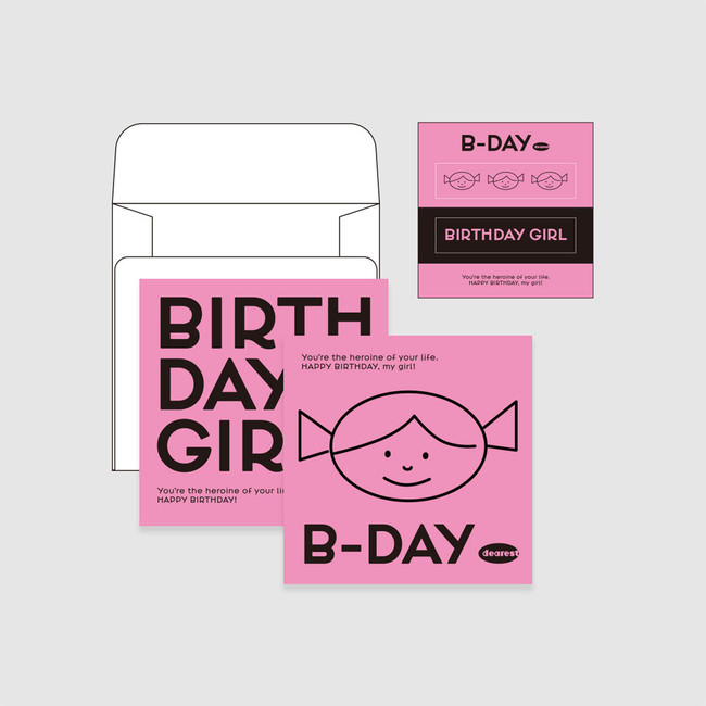 Girl - NACOO Dearest Birthday Card Set