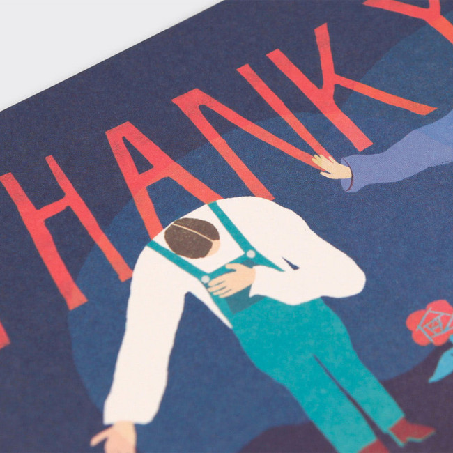 Detail of Thank You Message Card