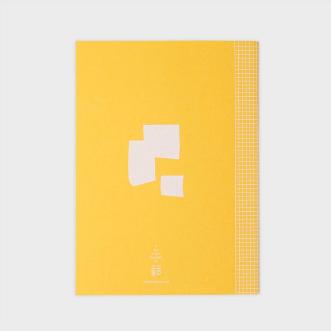 Yellow - Munduk B6 Plain Notebook