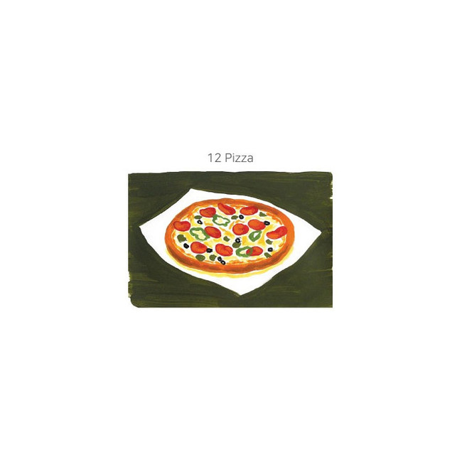 Pizza - Little Thing Hand Drawing Postcard Ver 3