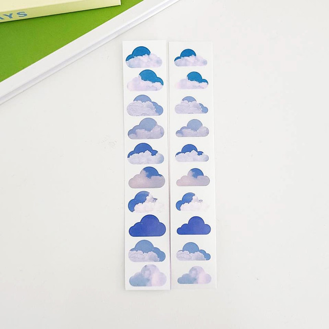 Small Clouds Paper Slim Sticker 1 sheet