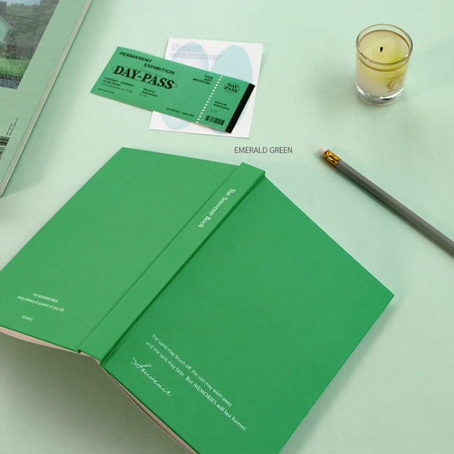emerald green - Iconic Souvenir B6 Grid Notebook