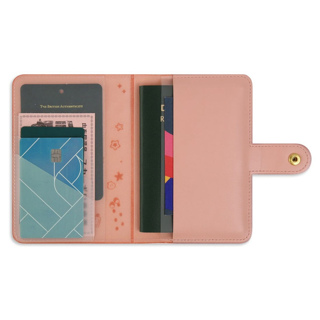 Minini Tata Leather Patch Passport Holder Cover