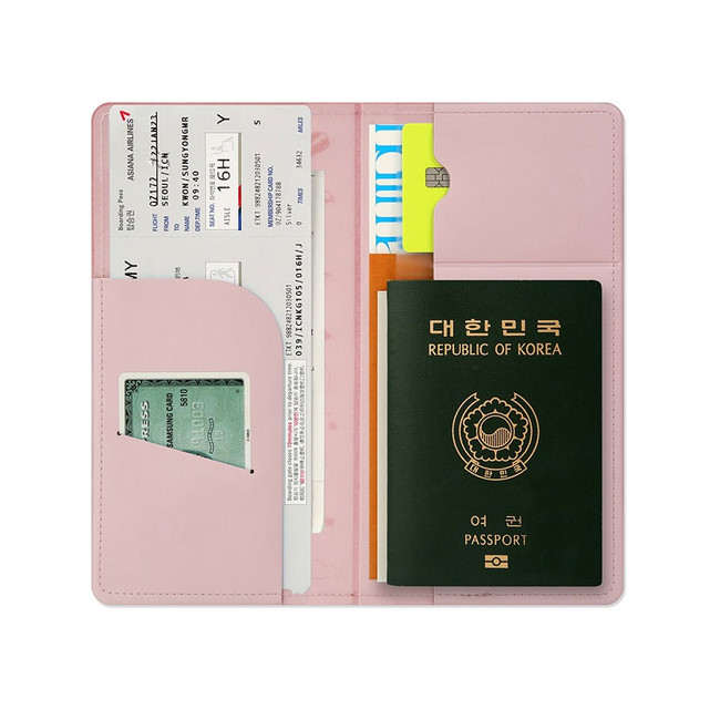 Usage example - BT21 Minini Leather Patch Koya Long Passport Holder Cover