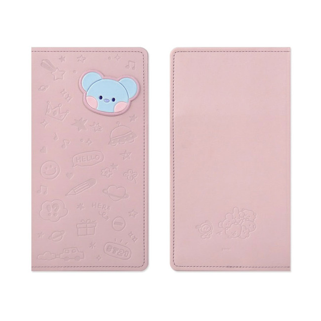 BT21 Minini Leather Patch Koya Long Passport Holder Cover