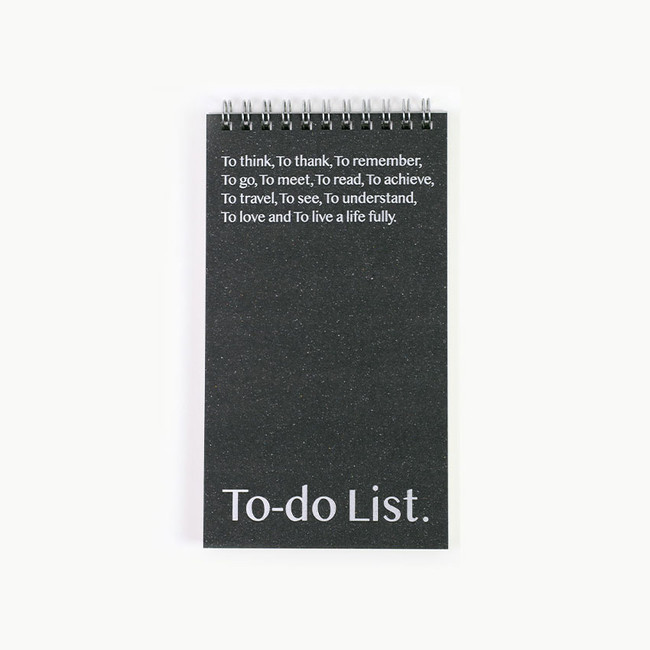 Cosmos black - Paperian Lists To Live By To Do List Notepad