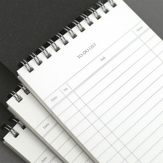 Cosmos black - Paperian Lists To Live By To Do List Notepad