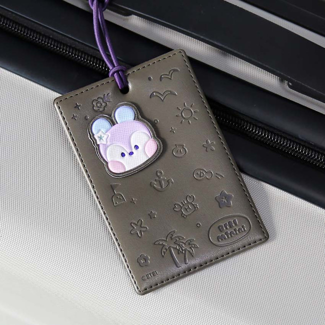 BT21 Mang Leather Patch Luggage Name Tag