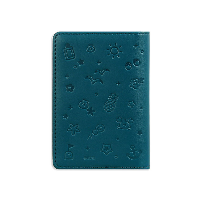 Back - BT21 Chimmy Leather Patch Card Case Holder