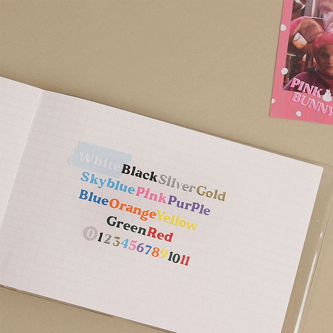 Wanna This Serif Alphabet Number 12 Color Sticker Pack