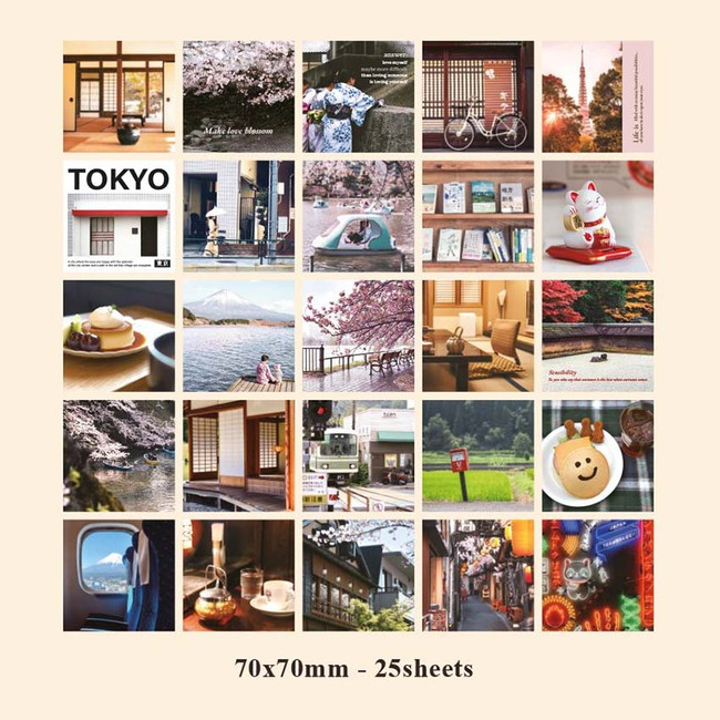 Tokyo Mind Travel Photo Sticker Pack