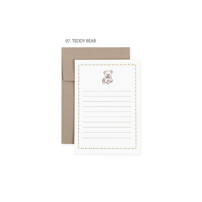 07 teddy bear - PAPERIAN Near And Dear Mini Card Set