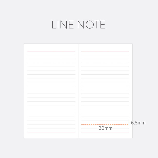 Line note - 2024 Prism Slim Dated Monthly Diary Planner