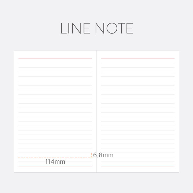 Line note - Indigo 2024 Prism B6 Dated Monthly Diary Planner