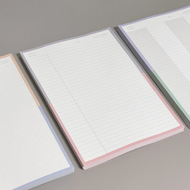 Heyday Two Tone Color B5 Notepad 100 Sheets