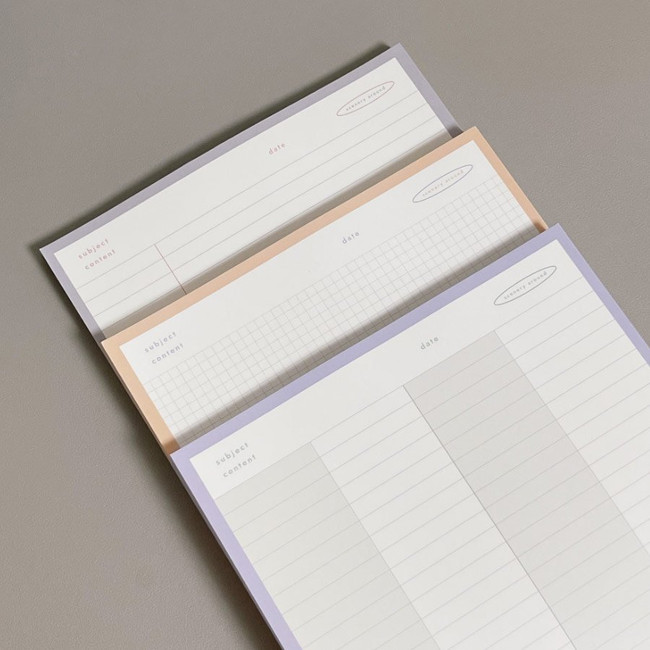 Heyday Two Tone Color B5 Notepad 100 Sheets