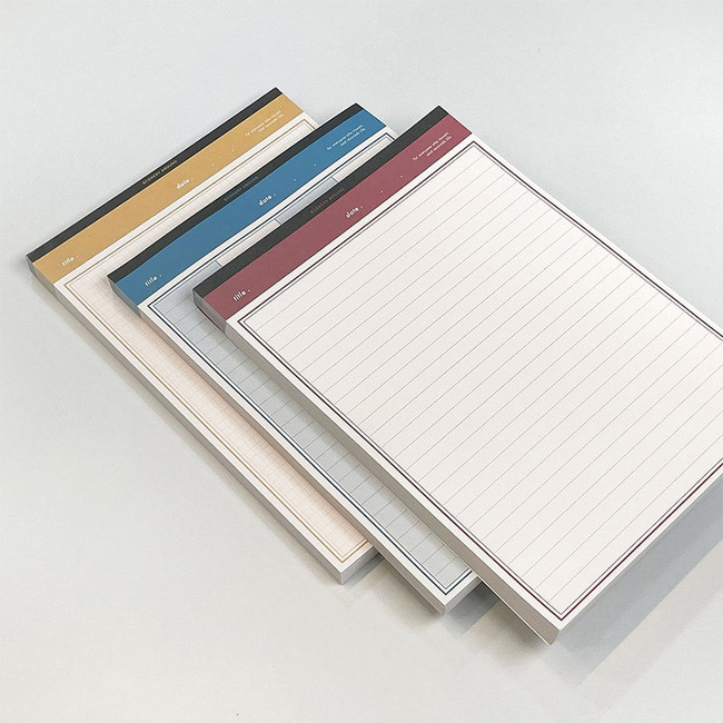 Autumn Color A5 Lined Grid Notepad 100 Sheets