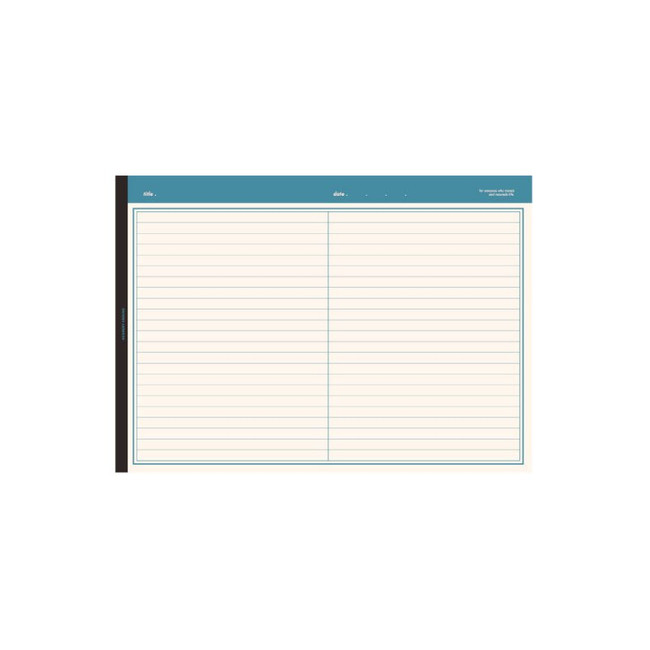 Deep blue - Autumn Color B5 Lined Grid Notepad 100 Sheets