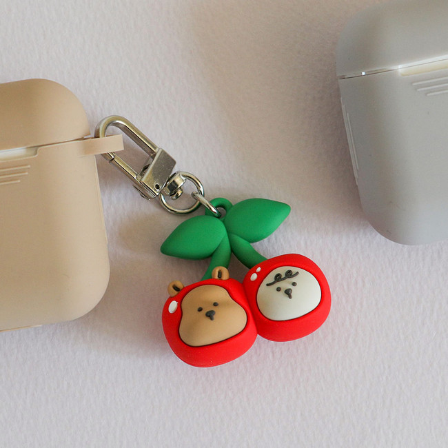 Example of use - Dailylike Cherry My Buddy Toy Keyclip Key Holder