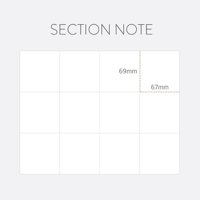 Section note - Indigo 2024 Prism A5 Dated Monthly Diary Planner