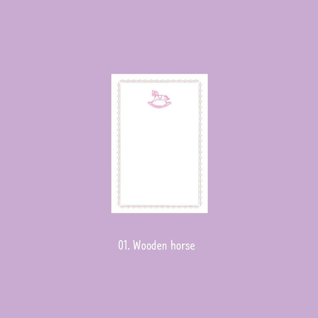 Wooden horse - Near And Dear A7 Plain Notepad 100 Sheets