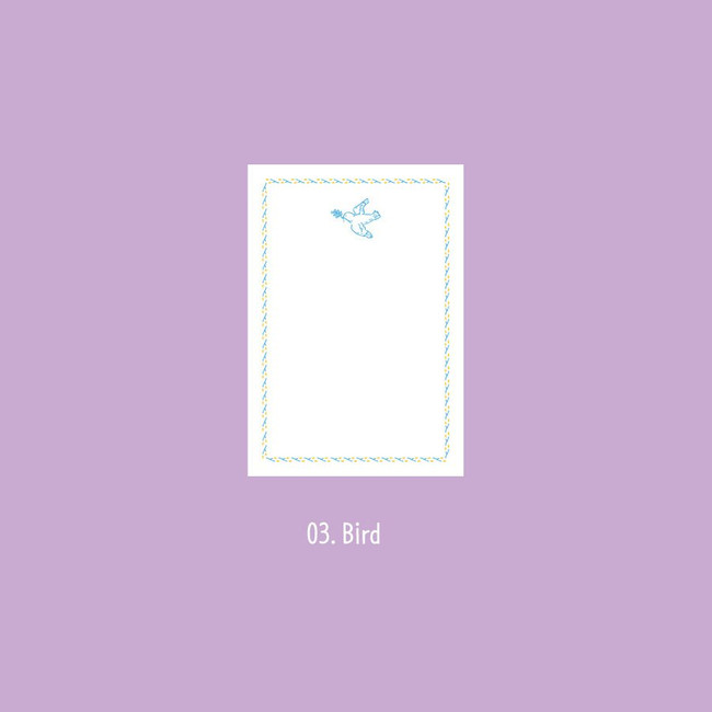 Bird - Near And Dear A7 Plain Notepad 100 Sheets