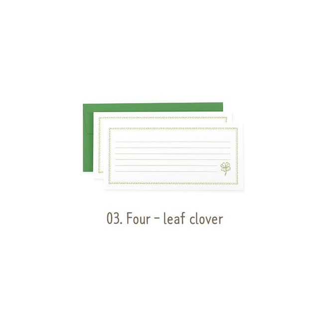 Four-leaf cover - Near And Dear Small Letter and Envelope Set