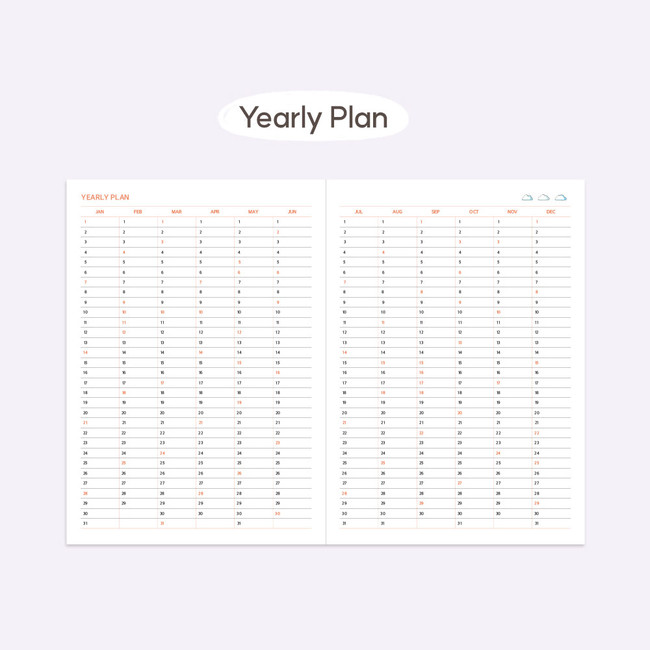 Yearly plan - Indigo 2024 The Temperature Of The Day Dated Weekly Diary