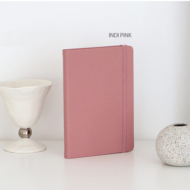 indi pink - Indigo 2024 Prism Leather B6 Dated Weekly Diary Planner