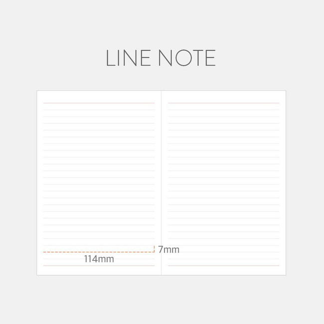lined note - Indigo 2024 Prism Leather B6 Dated Weekly Diary Planner